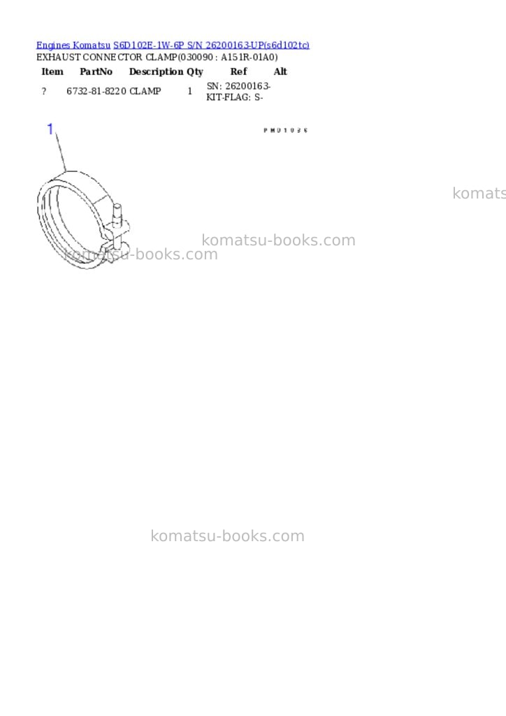Komatsu s6d102e-1w-6p s/n 26200163-up Parts catalog cover Page 8 Komatsu s6d102e-1w-6p s/n 26200163-up Parts catalog cover Page 8
