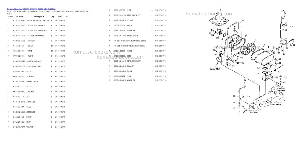 Komatsu s6d105-1ah s/n 94066-up Parts catalog cover Page 9 Komatsu s6d105-1ah s/n 94066-up Parts catalog cover Page 9