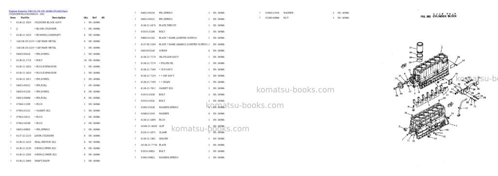 Komatsu S6D105-1W S/N 56946-UP Parts catalog cover Page 7 Komatsu S6D105-1W S/N 56946-UP Parts catalog cover Page 7