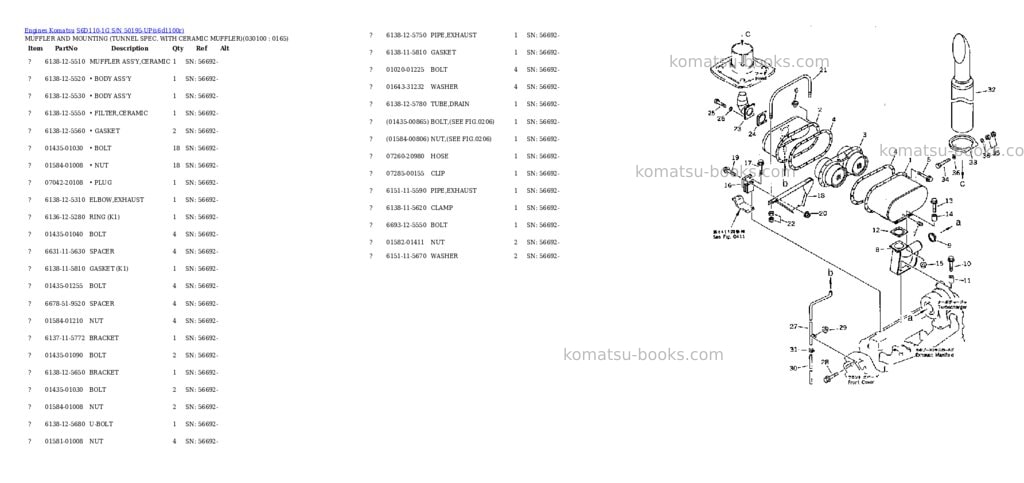 Komatsu s6d110-1g s/n 50195-up Parts catalog cover Page 9 Komatsu s6d110-1g s/n 50195-up Parts catalog cover Page 9
