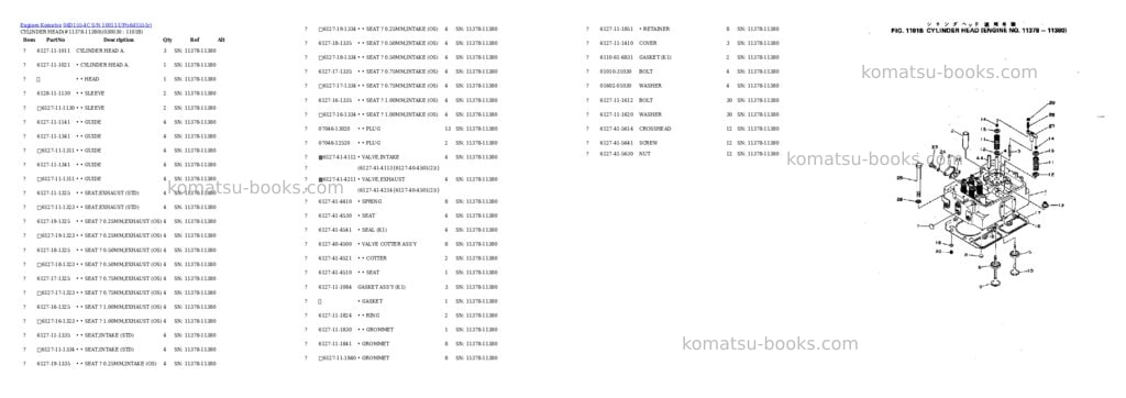 Komatsu S6D155-4C S/N 10011-UP Parts catalog cover Page 2 Komatsu S6D155-4C S/N 10011-UP Parts catalog cover Page 2