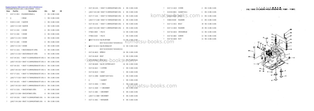 Komatsu S6D155-4C S/N 10011-UP Parts catalog cover Page 3 Komatsu S6D155-4C S/N 10011-UP Parts catalog cover Page 3