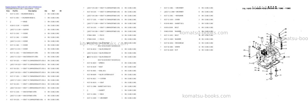 Komatsu S6D155-4C S/N 10011-UP Parts catalog cover Page 4 Komatsu S6D155-4C S/N 10011-UP Parts catalog cover Page 4