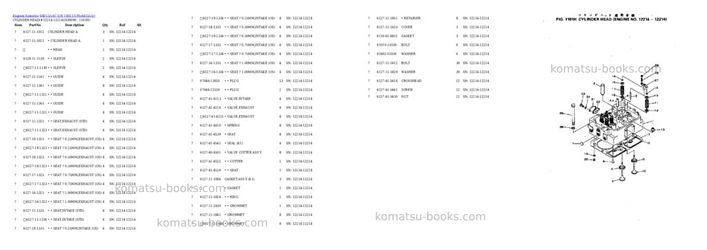 Komatsu S6D155-4C S/N 10011-UP Parts catalog cover Page 8 Komatsu S6D155-4C S/N 10011-UP Parts catalog cover Page 8