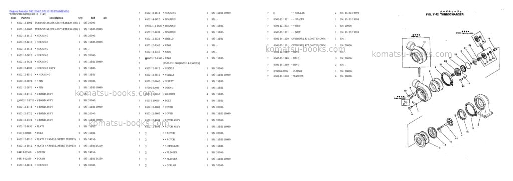 Komatsu s6d155-4e s/n 15182-up Parts catalog cover Page 10 Komatsu s6d155-4e s/n 15182-up Parts catalog cover Page 10