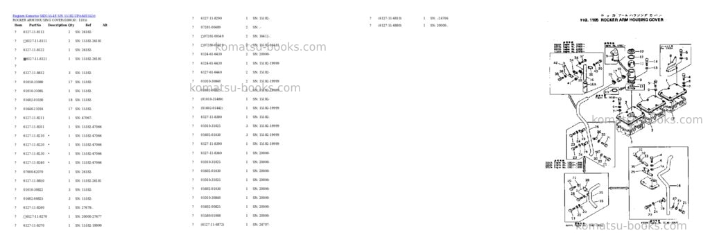 Komatsu s6d155-4e s/n 15182-up Parts catalog cover Page 2 Komatsu s6d155-4e s/n 15182-up Parts catalog cover Page 2