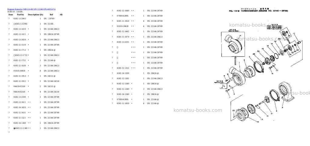 Komatsu s6d155-4k s/n 22146-up Parts catalog cover Page 10 Komatsu s6d155-4k s/n 22146-up Parts catalog cover Page 10