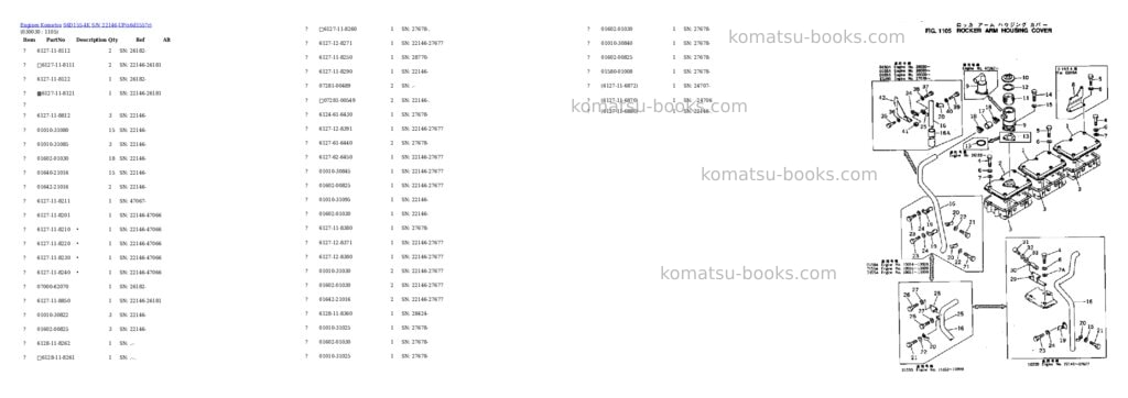 Komatsu s6d155-4k s/n 22146-up Parts catalog cover Page 2 Komatsu s6d155-4k s/n 22146-up Parts catalog cover Page 2