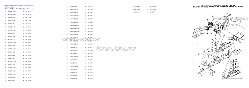 Komatsu s6d155-4k s/n 22146-up Parts catalog cover Page 4 Komatsu s6d155-4k s/n 22146-up Parts catalog cover Page 4