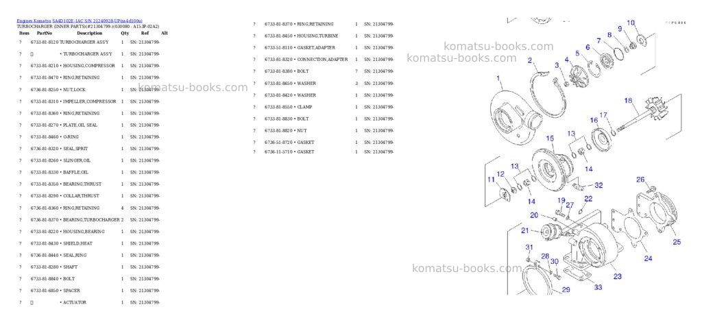 Komatsu sa4d102e-1ac s/n 21240928-up Parts catalog cover Page 7 Komatsu sa4d102e-1ac s/n 21240928-up Parts catalog cover Page 7