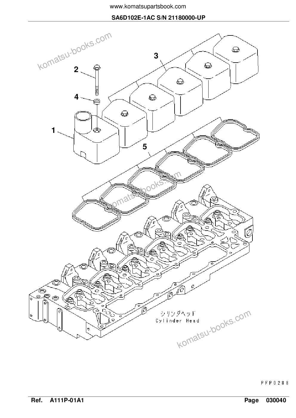 Komatsu sa6d102e-1ac s/n 21180000-up Parts catalog cover Page 10 Komatsu sa6d102e-1ac s/n 21180000-up Parts catalog cover Page 10