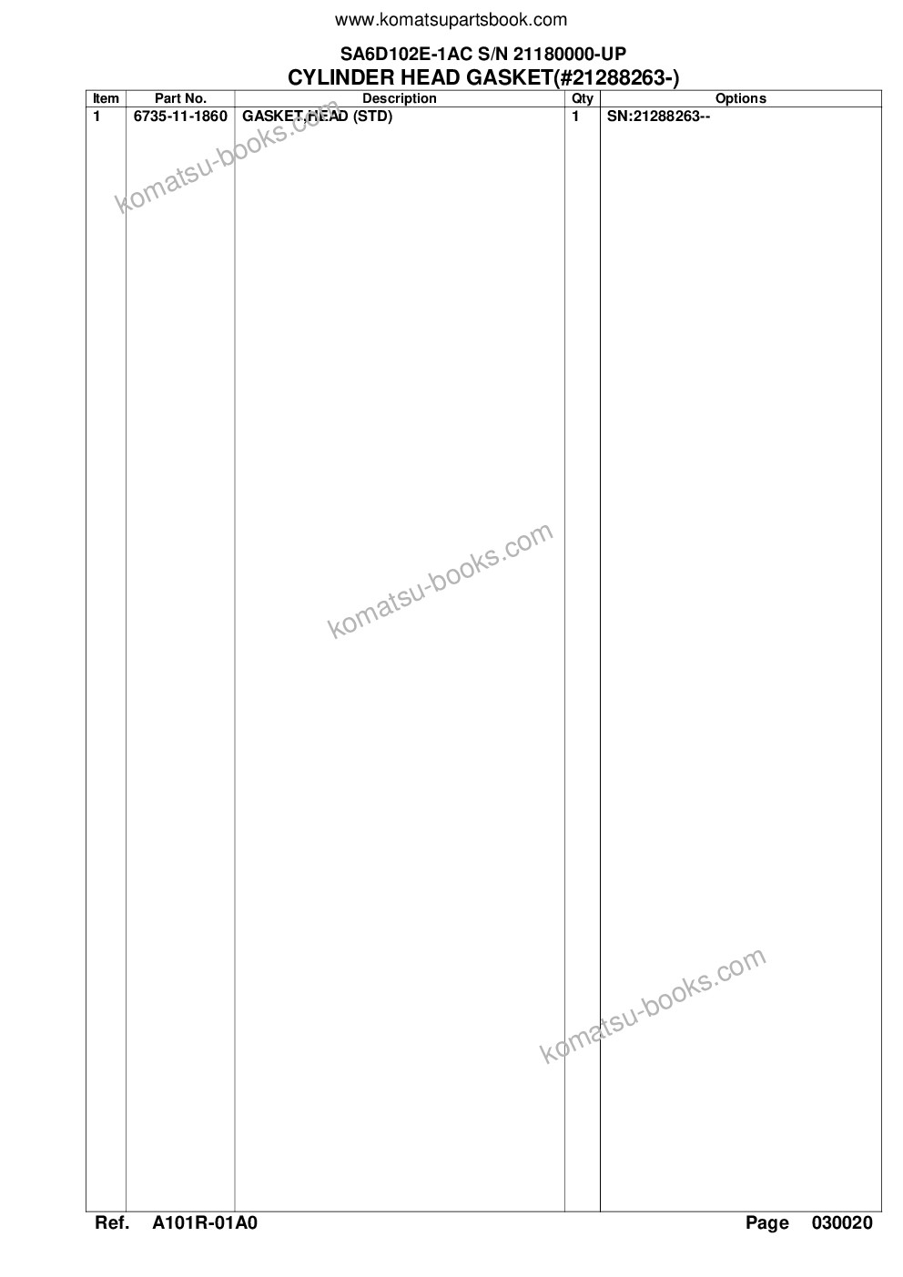 Komatsu sa6d102e-1ac s/n 21180000-up Parts catalog cover Page 7 Komatsu sa6d102e-1ac s/n 21180000-up Parts catalog cover Page 7