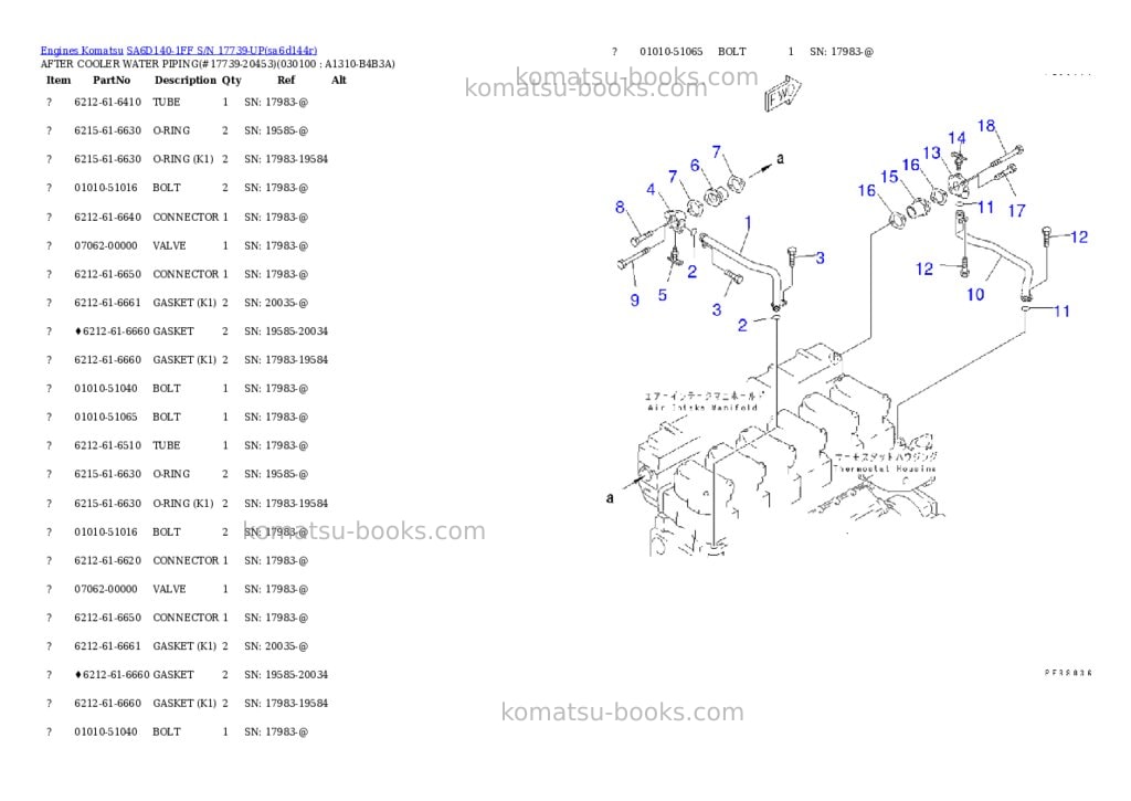 Komatsu sa6d140-1ff s/n 17739-up Parts catalog cover Page 9 Komatsu sa6d140-1ff s/n 17739-up Parts catalog cover Page 9
