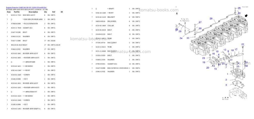 Komatsu sa6d140-1b s/n 10185-up Parts catalog cover Page 4 Komatsu sa6d140-1b s/n 10185-up Parts catalog cover Page 4