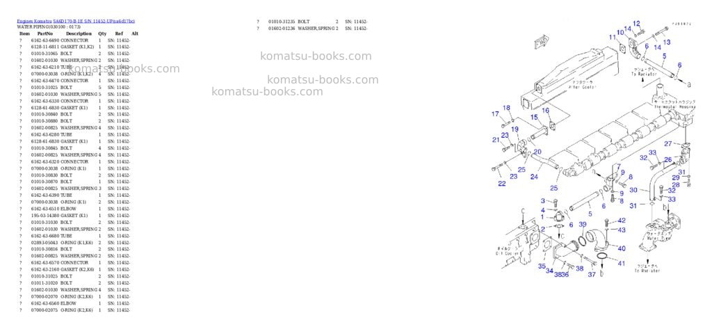 Komatsu sa6d170-b-1e s/n 11452-up Parts catalog cover Page 9 Komatsu sa6d170-b-1e s/n 11452-up Parts catalog cover Page 9