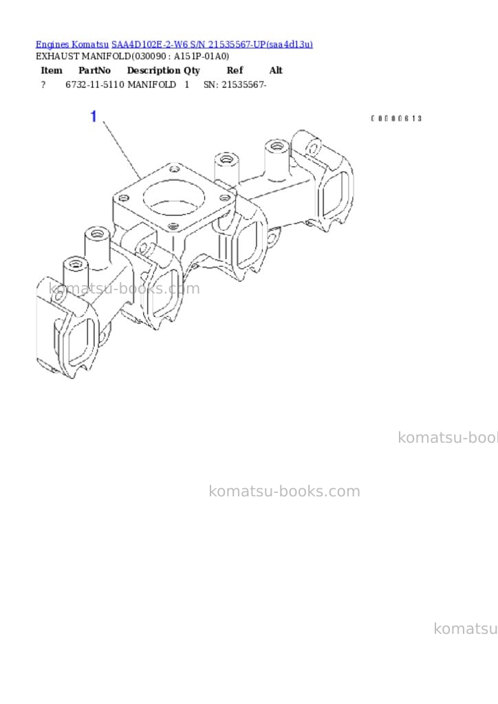 Komatsu saa4d102e-2-w6 s/n 21535567-up Parts catalog cover Page 8 Komatsu saa4d102e-2-w6 s/n 21535567-up Parts catalog cover Page 8