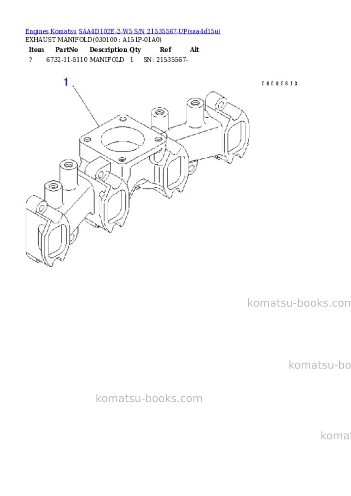 Komatsu saa4d102e-2-w5 s/n 21535567-up Parts catalog cover Page 9