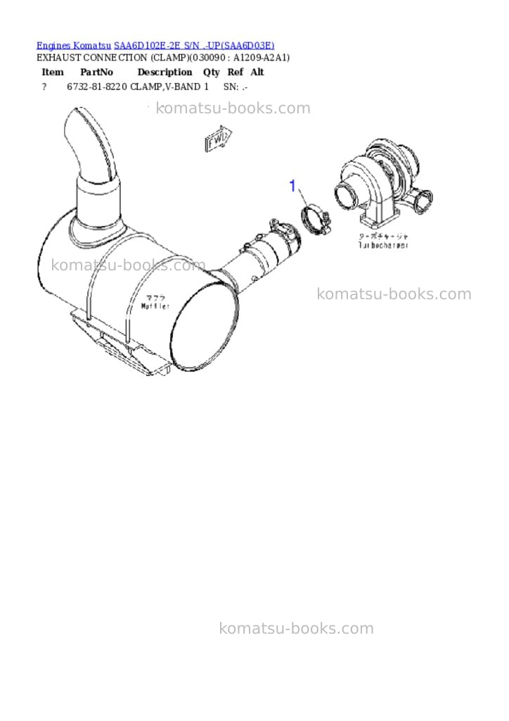 Komatsu saa6d102e-2e s/n .-up Parts catalog cover Page 8 Komatsu saa6d102e-2e s/n .-up Parts catalog cover Page 8