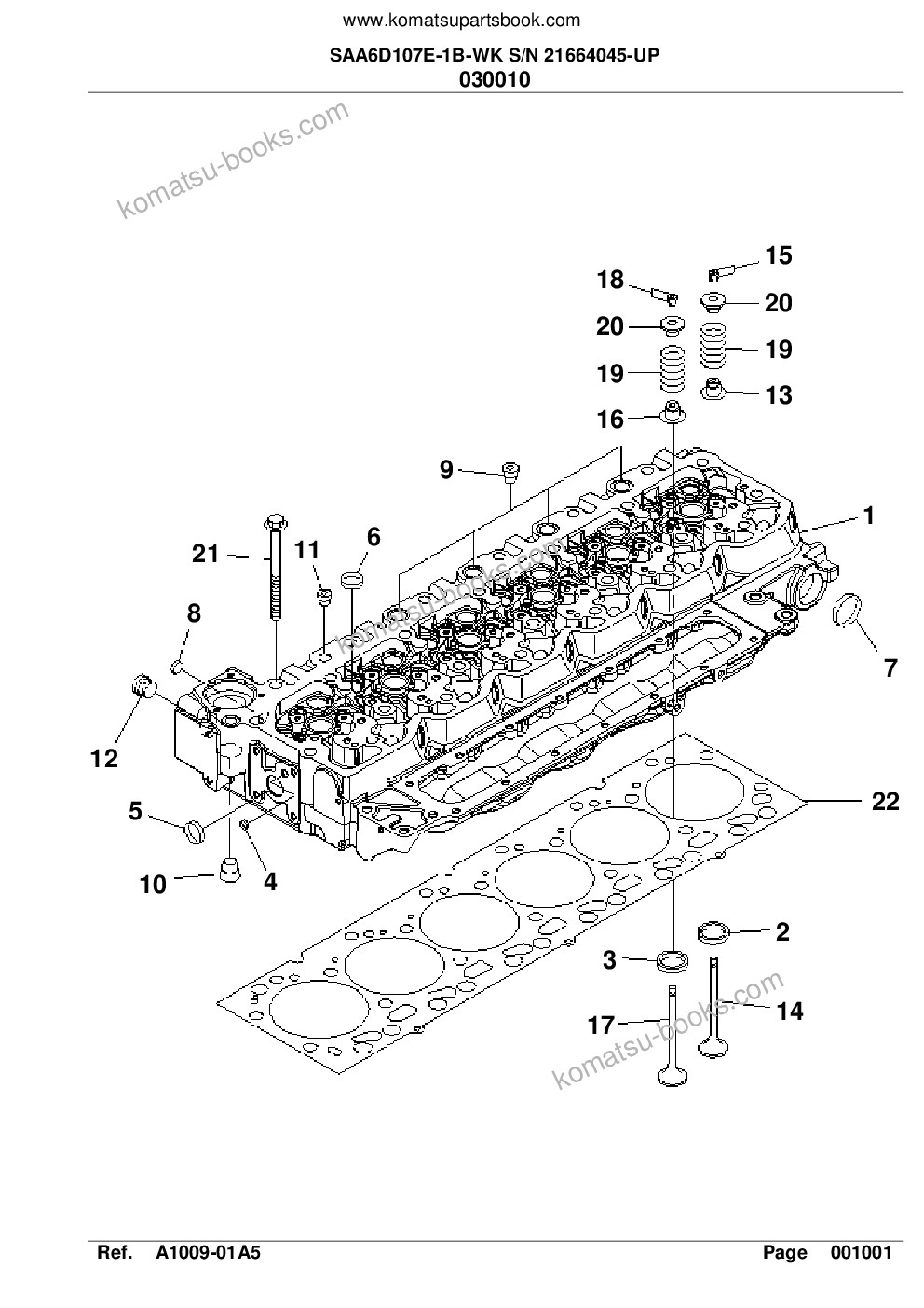 Komatsu saa6d107e-1b-wk s/n 21664045-up Parts catalog cover Page 4