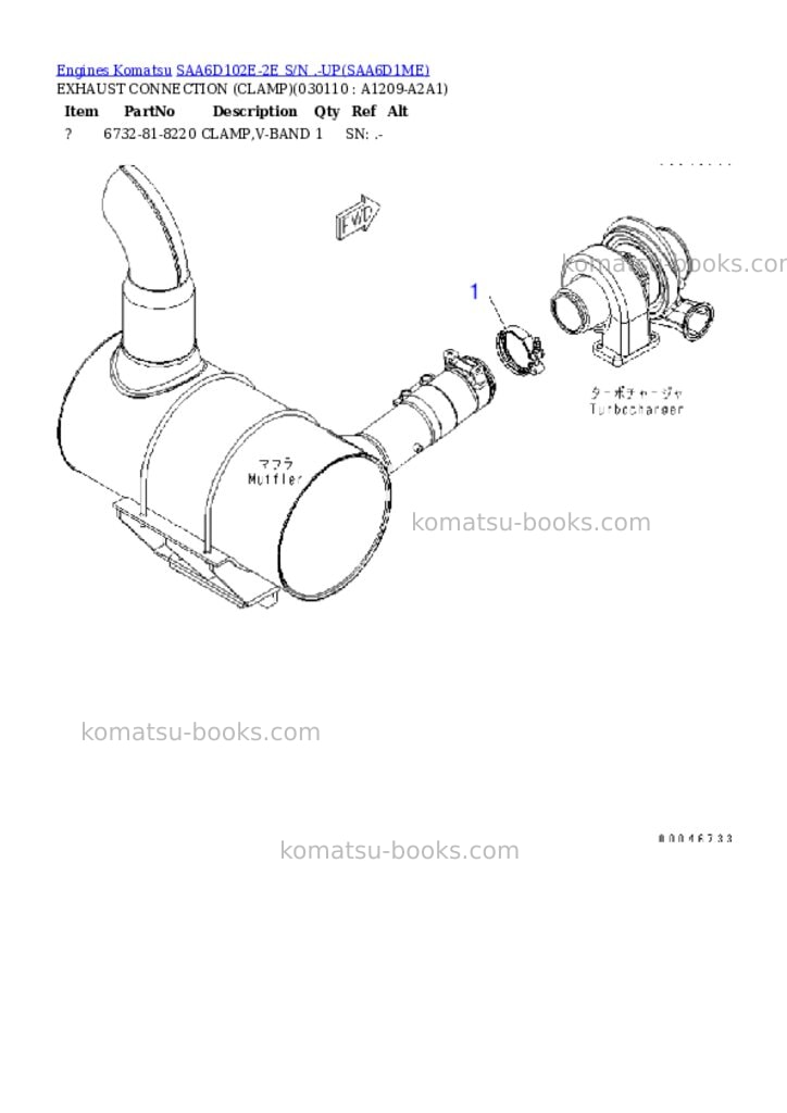 Komatsu SAA6D102E-2E S/N .-UP Parts catalog cover Page 10 Komatsu SAA6D102E-2E S/N .-UP Parts catalog cover Page 10