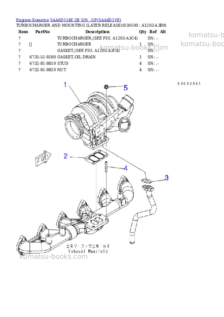 Komatsu saa6d114e-2b s/n .-up Parts catalog cover Page 9 Komatsu saa6d114e-2b s/n .-up Parts catalog cover Page 9