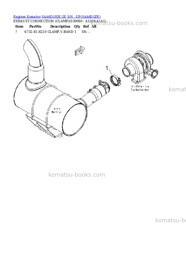Komatsu SAA6D102E-2E S/N .-UP Parts catalog cover Page 7 Komatsu SAA6D102E-2E S/N .-UP Parts catalog cover Page 7
