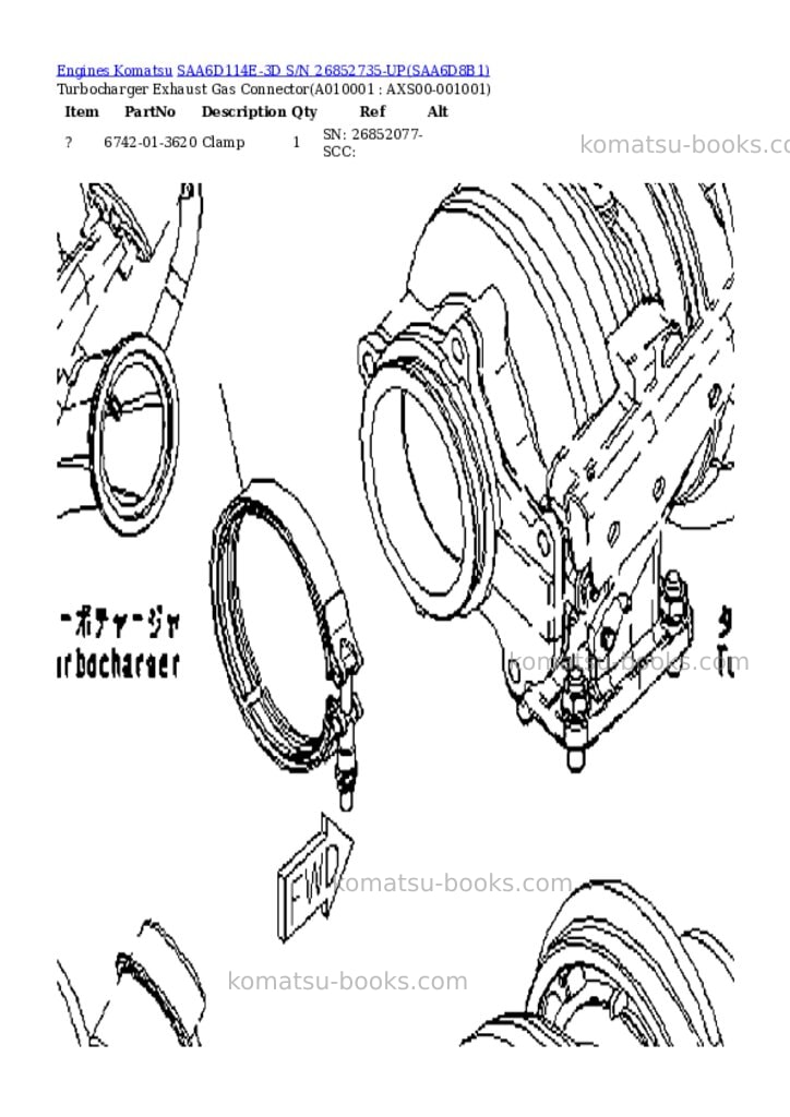Komatsu saa6d114e-3d s/n 26852735-up Parts catalog cover Page 9 Komatsu saa6d114e-3d s/n 26852735-up Parts catalog cover Page 9