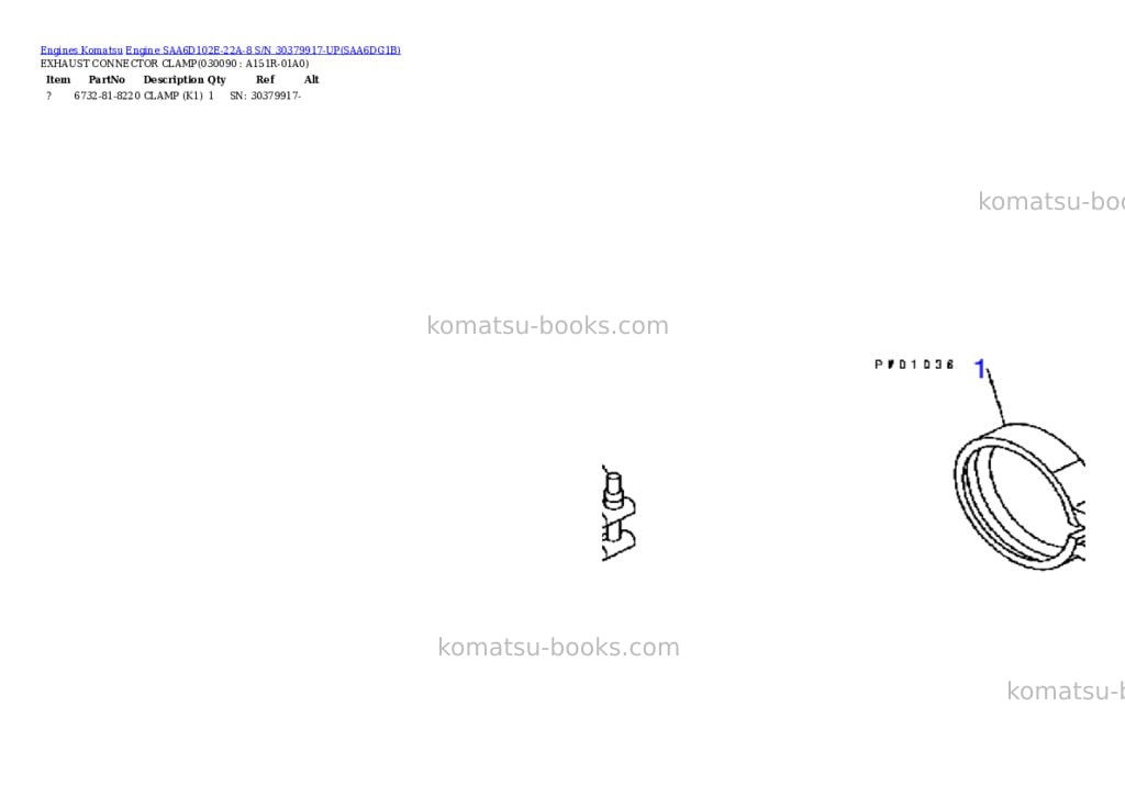 Komatsu engine saa6d102e-22a-8 s/n 30379917-up Parts catalog cover Page 8 Komatsu engine saa6d102e-22a-8 s/n 30379917-up Parts catalog cover Page 8