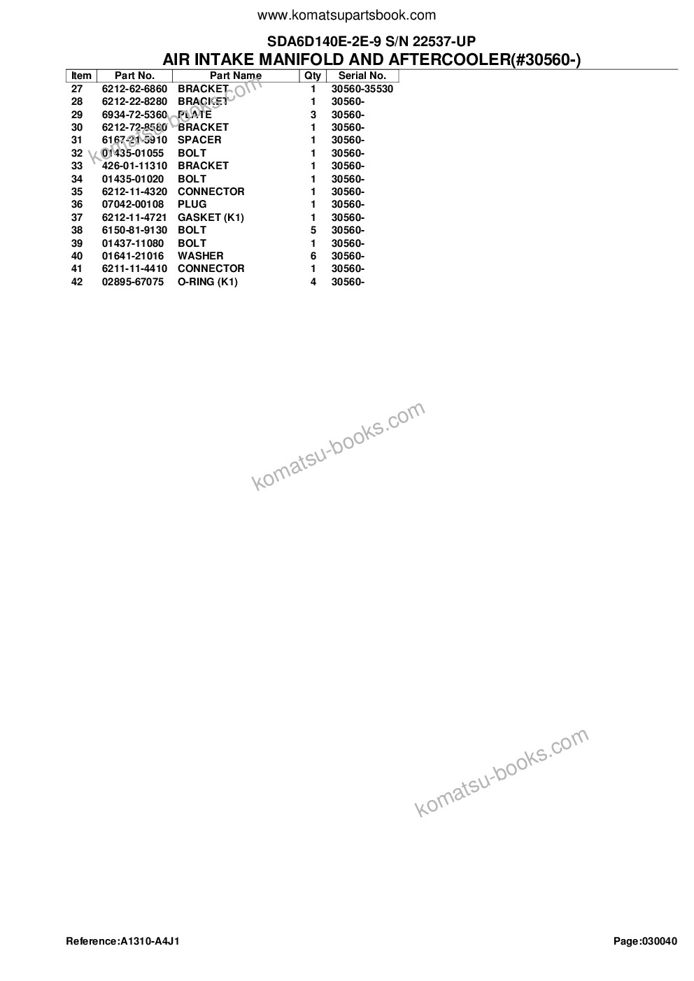 Komatsu sda6d140e-2e-9 s/n 22537-up Parts catalog cover Page 9 Komatsu sda6d140e-2e-9 s/n 22537-up Parts catalog cover Page 9