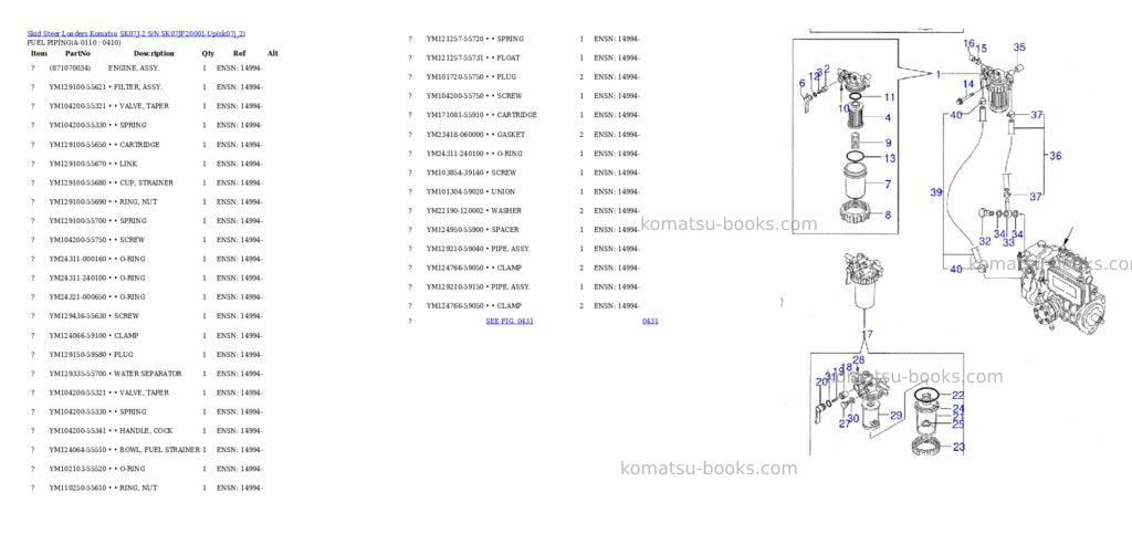 Komatsu sk07j-2 s/n sk07jf20001-up Parts catalog cover Page 10 Komatsu sk07j-2 s/n sk07jf20001-up Parts catalog cover Page 10