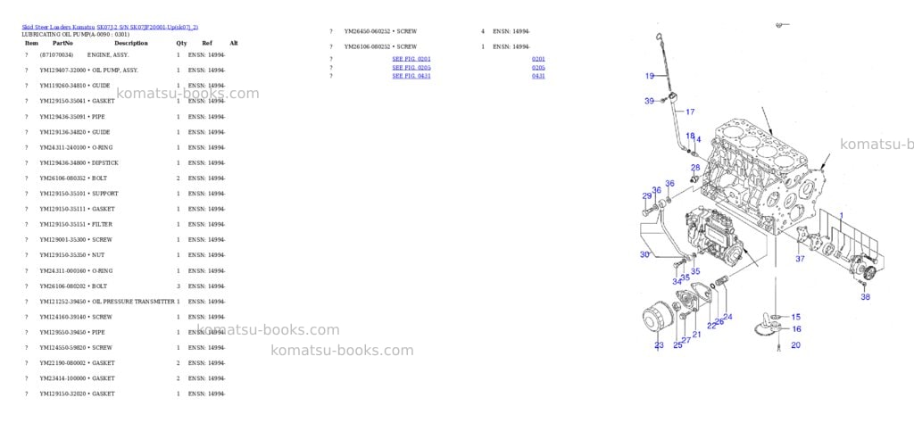 Komatsu sk07j-2 s/n sk07jf20001-up Parts catalog cover Page 8 Komatsu sk07j-2 s/n sk07jf20001-up Parts catalog cover Page 8