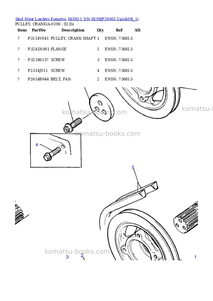 Komatsu sk09j-1 s/n sk09jf20001-up Parts catalog cover Page 9