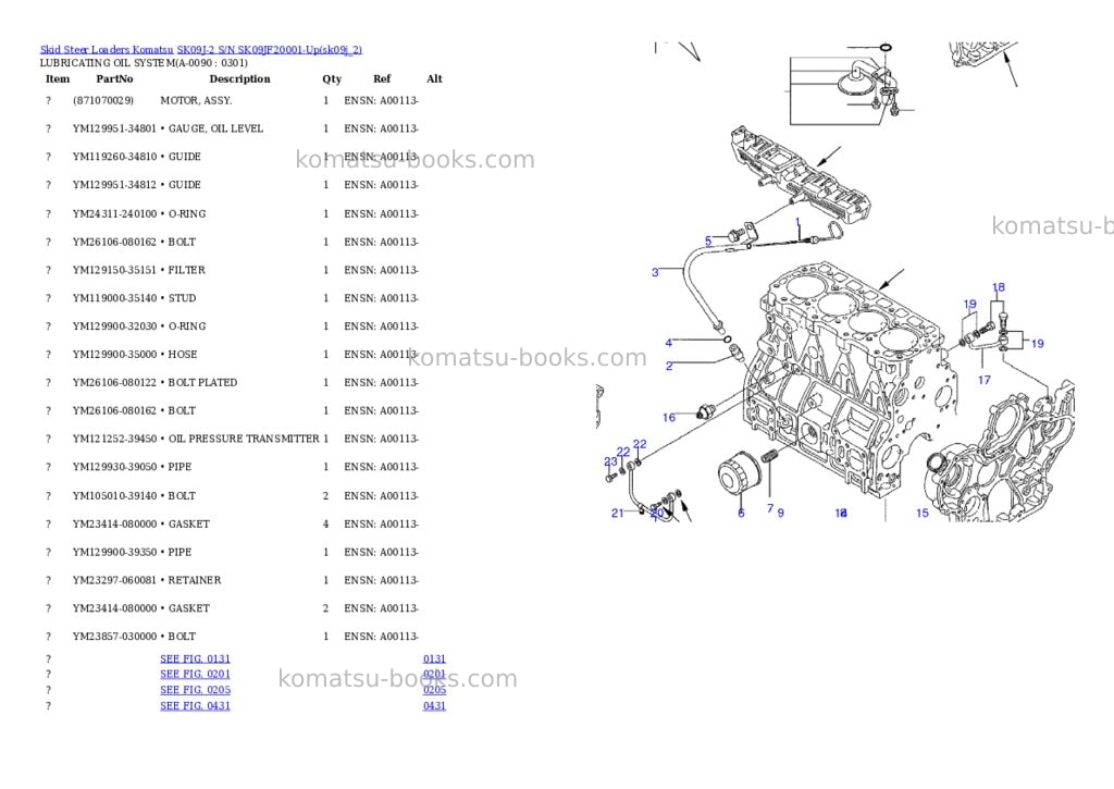 Komatsu sk09j-2 s/n sk09jf20001-up Parts catalog cover Page 4