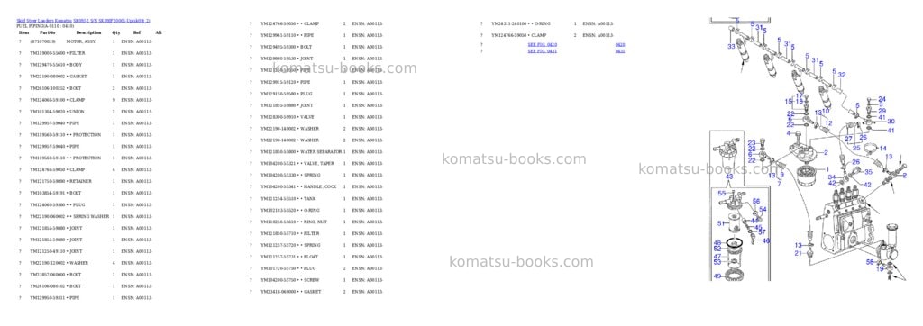 Komatsu sk09j-2 s/n sk09jf20001-up Parts catalog cover Page 6