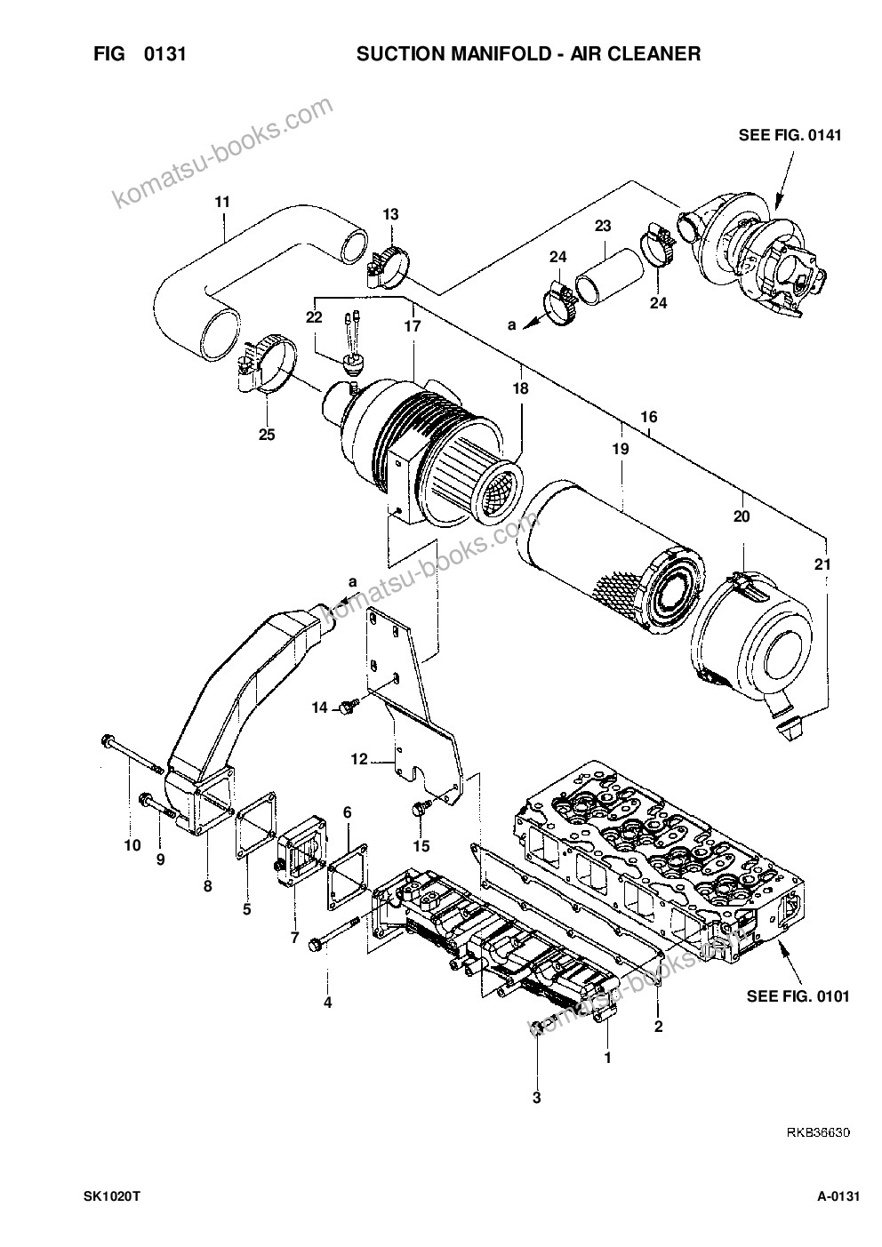 Komatsu sk1020-5 turbo s/n 37ctf00003-up Parts catalog cover Page 9