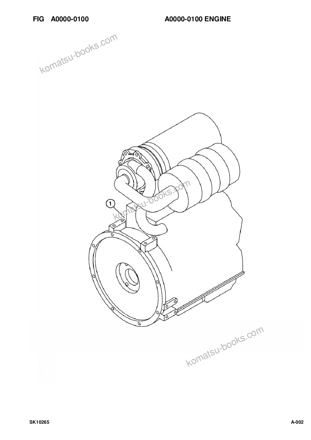 Komatsu sk1026-5n s/n a80001-a80531 Parts catalog cover Page 3