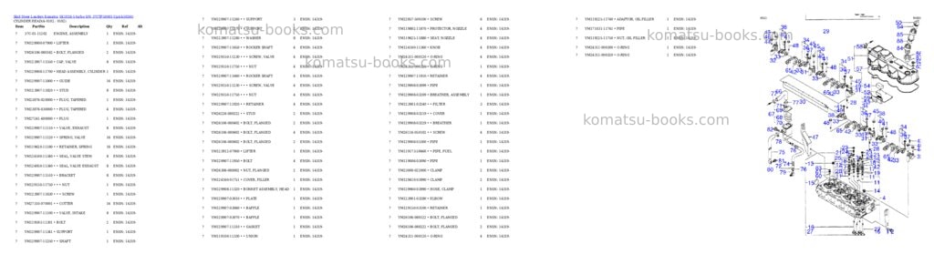 Komatsu sk1026-5 turbo s/n 37ctf50001-up Parts catalog cover Komatsu sk1026-5 turbo s/n 37ctf50001-up Parts catalog cover