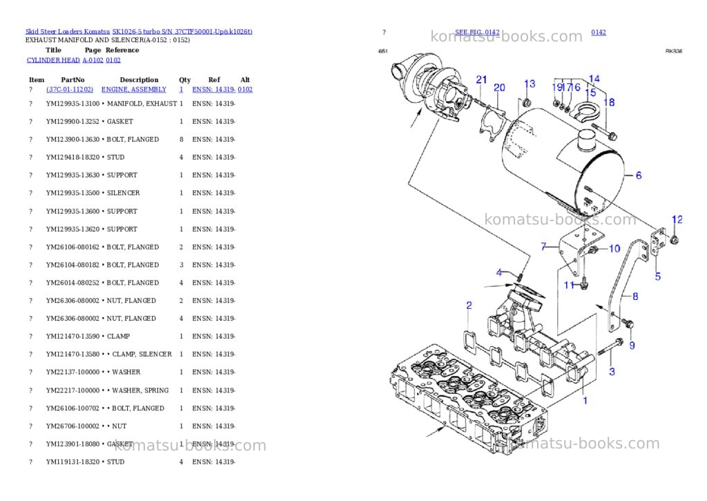 Komatsu sk1026-5 turbo s/n 37ctf50001-up Parts catalog cover Page 7 Komatsu sk1026-5 turbo s/n 37ctf50001-up Parts catalog cover Page 7