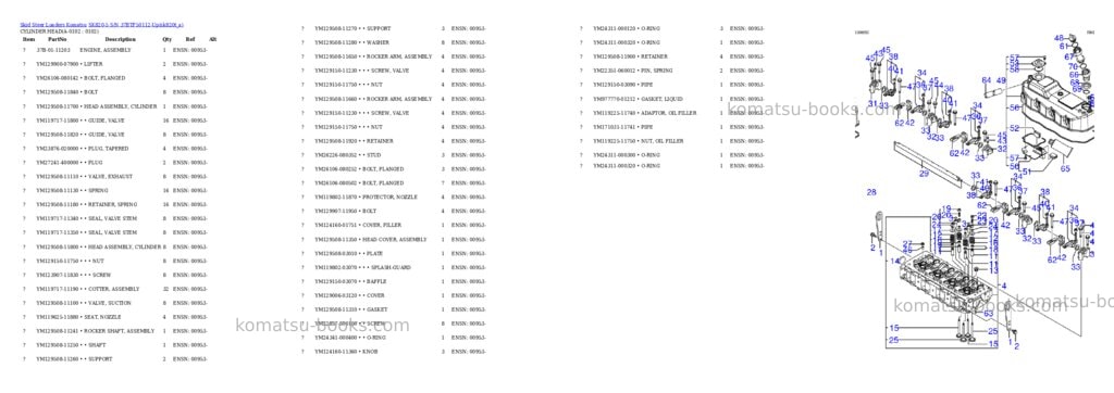 Komatsu sk820-5 s/n 37btf50112-up Parts catalog cover