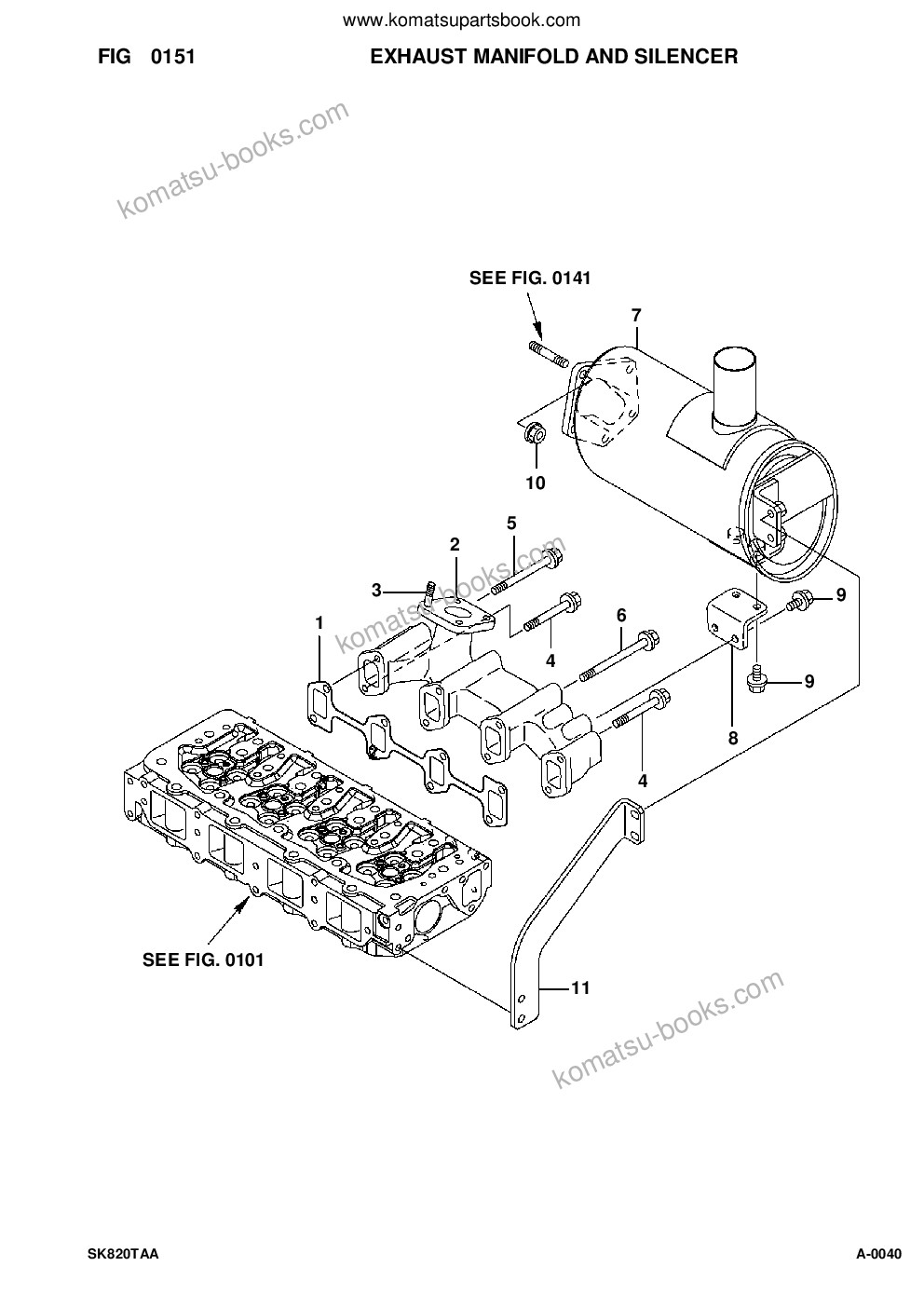 Komatsu sk820-5 turbo usa version s/n 37btf50112-up Parts catalog cover Page 9 Komatsu sk820-5 turbo usa version s/n 37btf50112-up Parts catalog cover Page 9