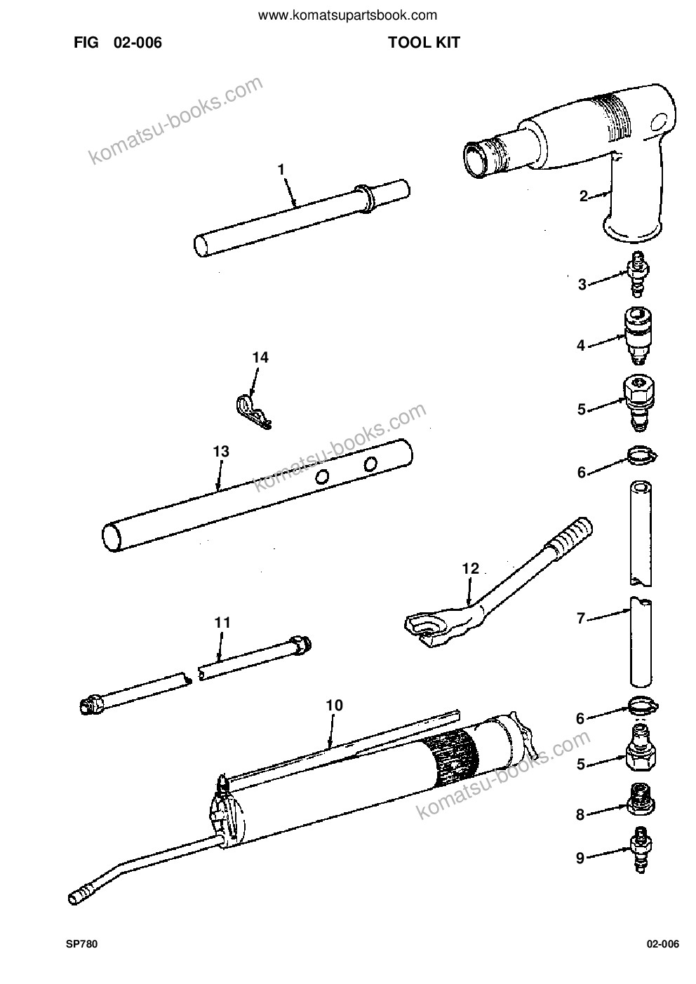 Komatsu sp780 s/n 60007,60016-up Parts catalog cover Page 7 Komatsu sp780 s/n 60007,60016-up Parts catalog cover Page 7