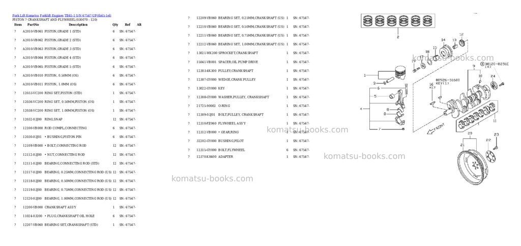 Komatsu tb45-1 s/n 67547-up Parts catalog cover Page 6 Komatsu tb45-1 s/n 67547-up Parts catalog cover Page 6