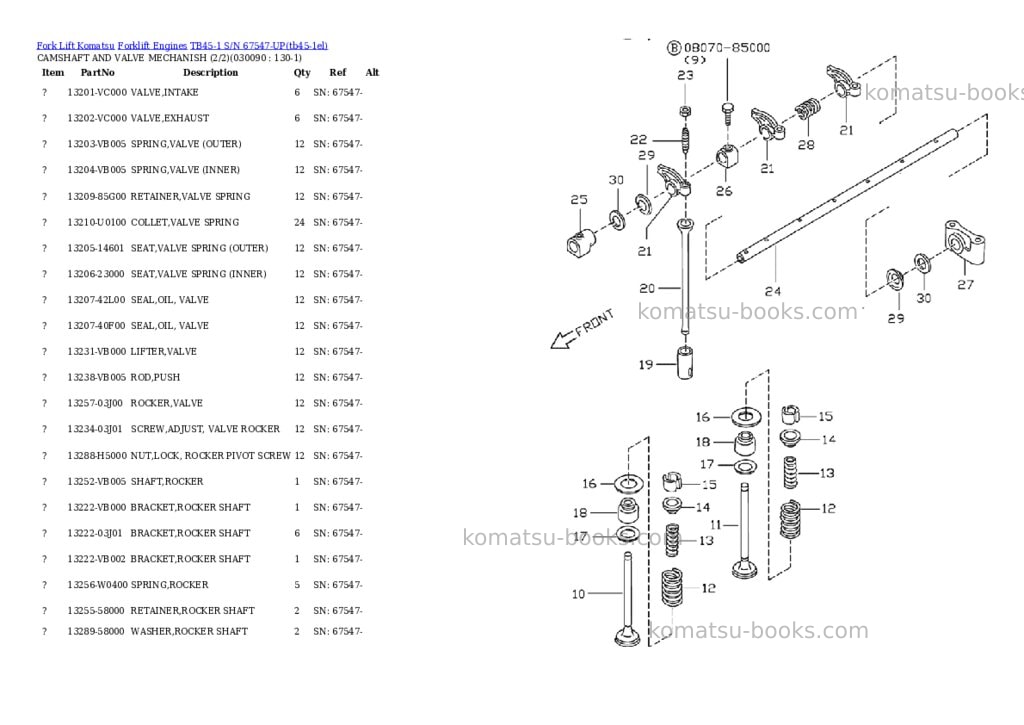 Komatsu tb45-1 s/n 67547-up Parts catalog cover Page 8 Komatsu tb45-1 s/n 67547-up Parts catalog cover Page 8