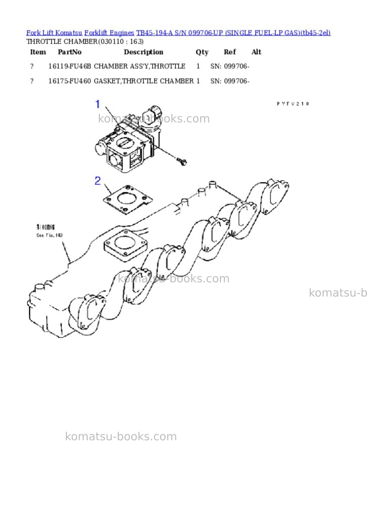 Komatsu tb45-194-a s/n 099706-up （lpgｾﾝﾖｳ） Parts catalog cover Page 10