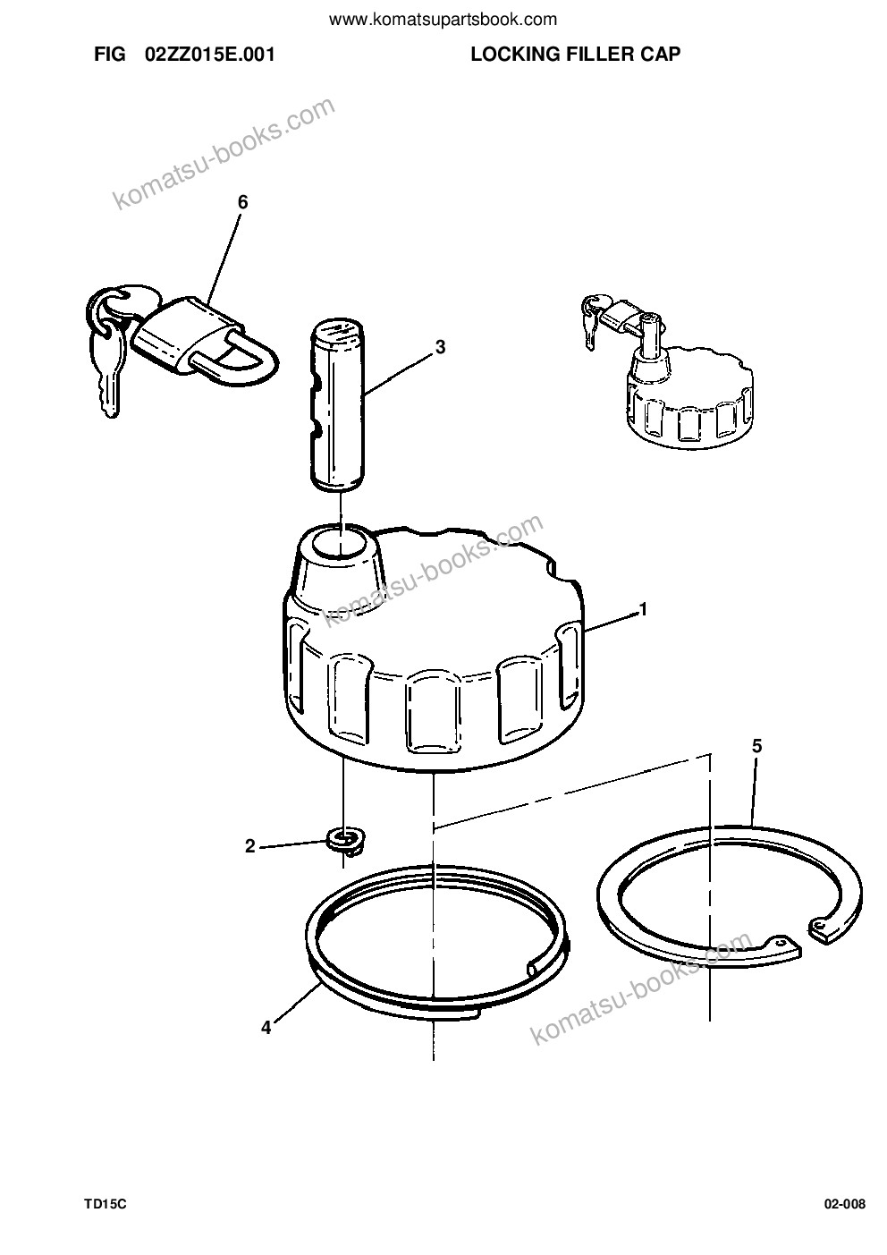 Komatsu td-15c s/n p061366-up Parts catalog cover Page 9