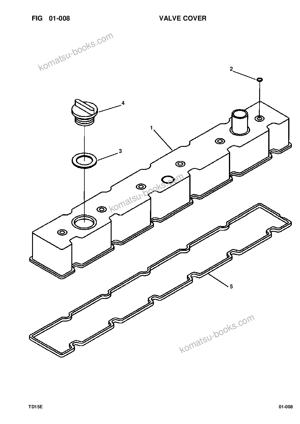 Komatsu td-15e s/n u008001-up/p030501-up Parts catalog cover Page 10