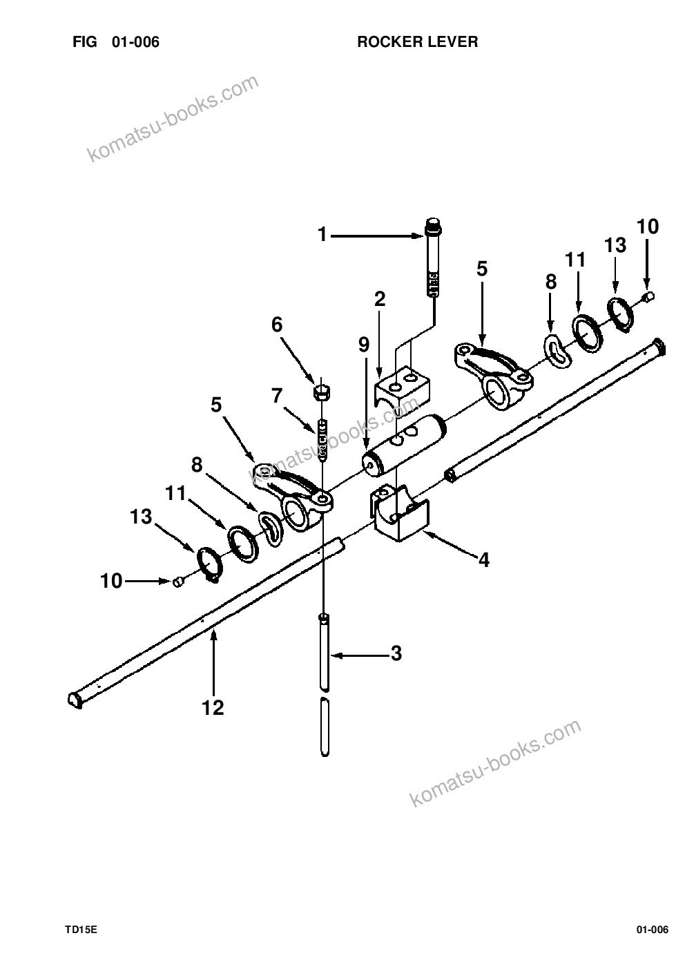 Komatsu td-15e s/n u008001-up/p030501-up Parts catalog cover Page 8