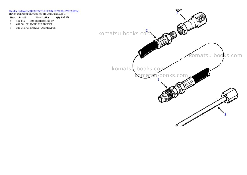 Komatsu td-25g s/n p072038-up Parts catalog cover Page 8 Komatsu td-25g s/n p072038-up Parts catalog cover Page 8