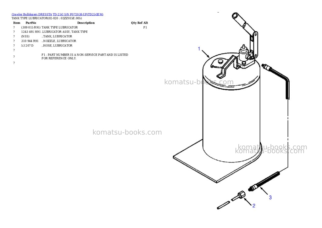 Komatsu td-25g s/n p072038-up Parts catalog cover Page 9 Komatsu td-25g s/n p072038-up Parts catalog cover Page 9