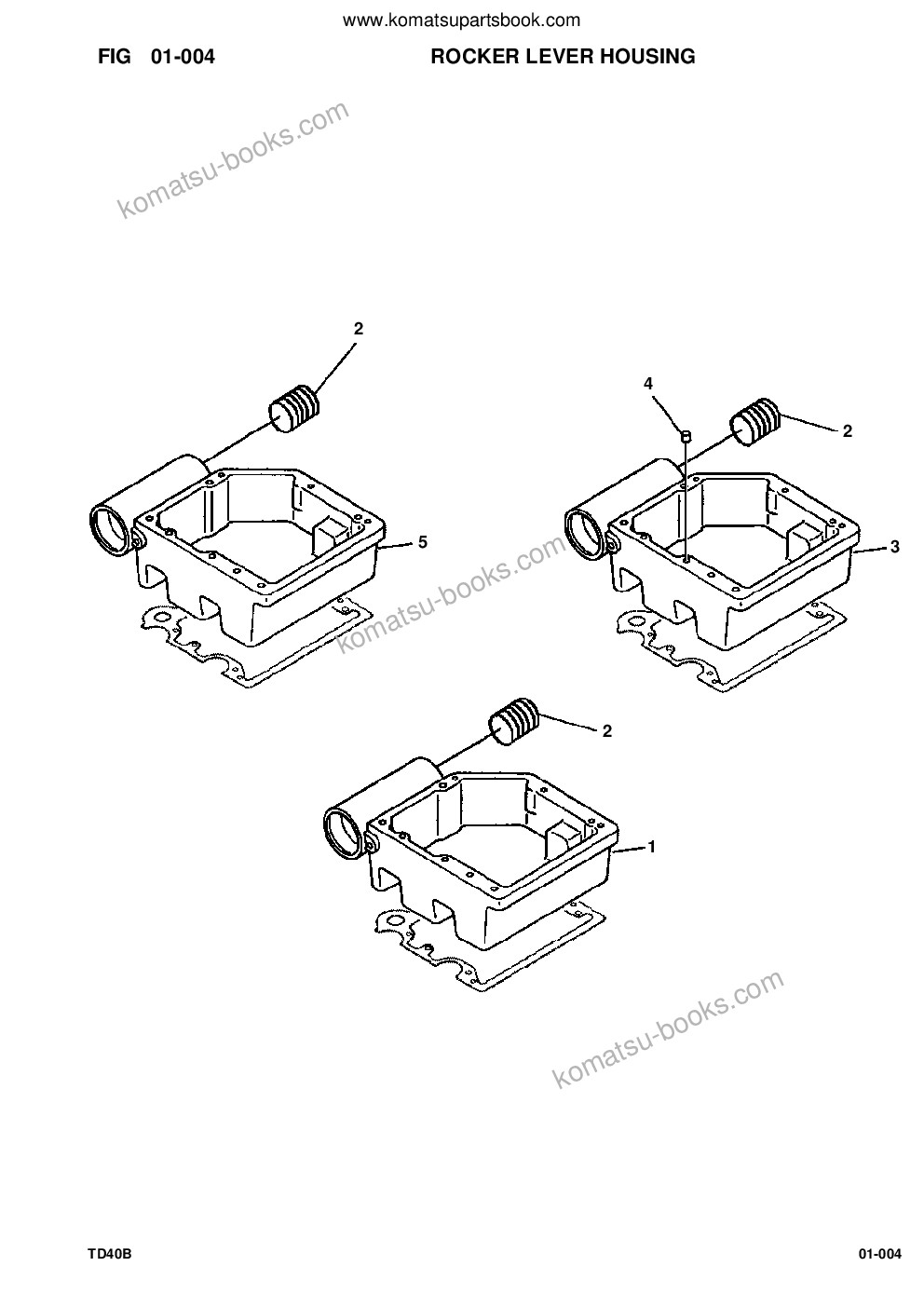 Komatsu td-40b s/n u002001-up/p000701-up Parts catalog cover Page 6